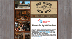 Desktop Screenshot of drygulchsteakhouse.com